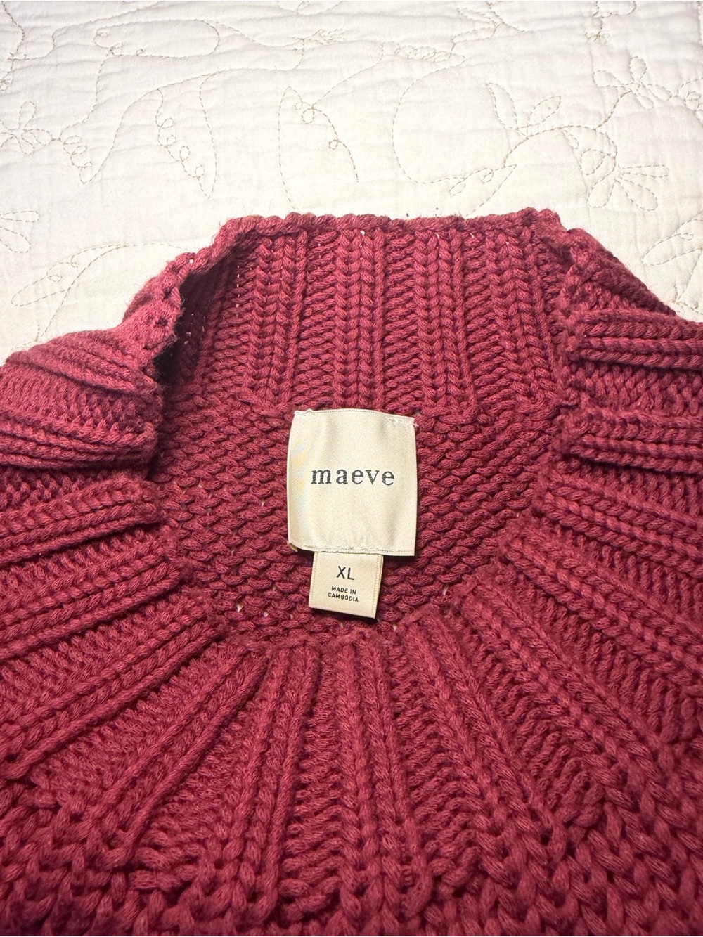 Anthropologie Pippa Mock Neck Sweater Extended Sleeve - Picture 5 of 7